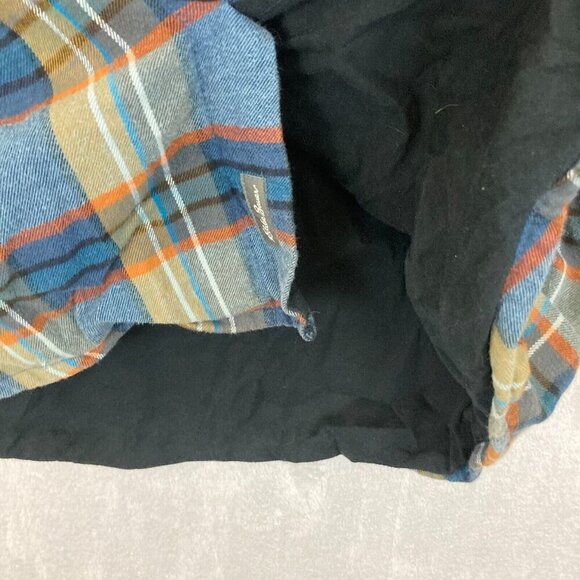 Eddie Bauer Flannel Shirt Jacket Shacket Mens Medium M Classic Fit Hooded Plaid - Picture 10 of 16